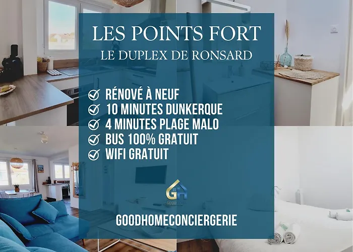 *Le Duplex De Ronsard*Plage Et Centre-Ville