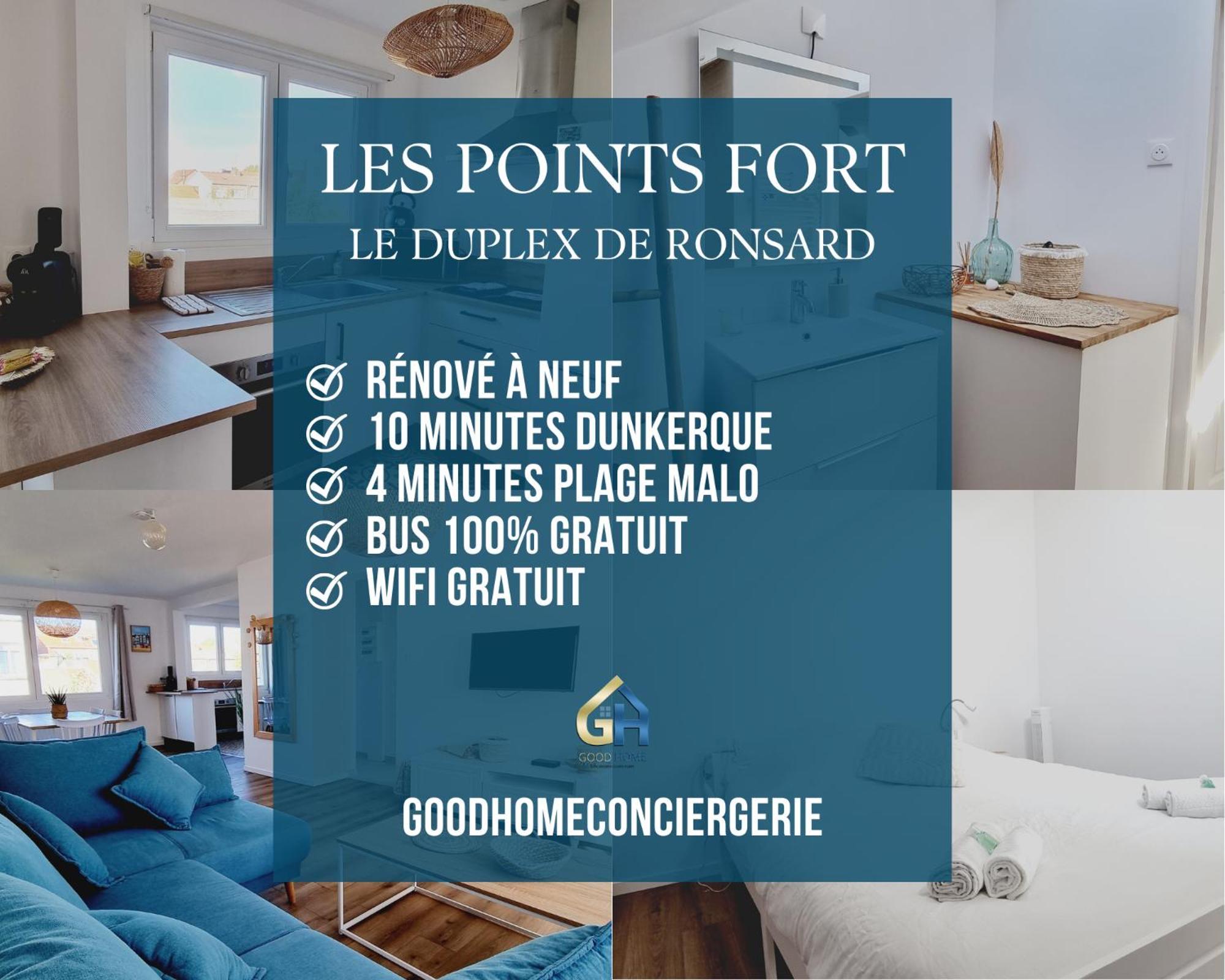 *le Duplex De Ronsard*plage Et Centre-ville Apartment